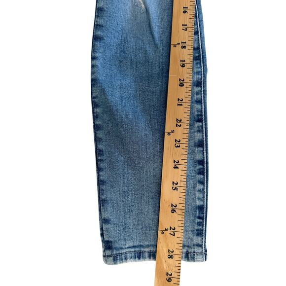 Good American Good Legs Jeans Womens 0/25 Blue Distressed Skinny Stretch Denim - Picture 8 of 11